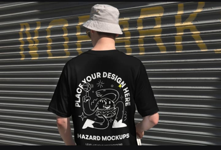 Men's custom T-shirt model